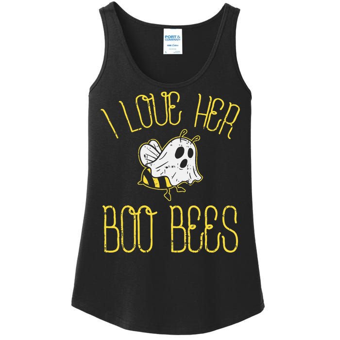 I Love Her Boo Bees Couples Halloween Costume Ladies Essential Tank