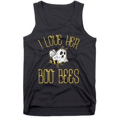 I Love Her Boo Bees Couples Halloween Costume Tank Top