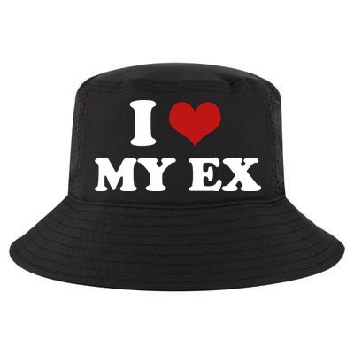 I Love Heart My EX 2000s Style Meme Tee Cool Comfort Performance Bucket Hat