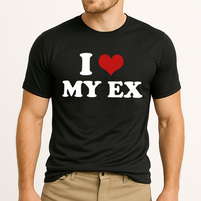I Love Heart My EX 2000s Style Meme Tee Cooling Performance Crew T-Shirt