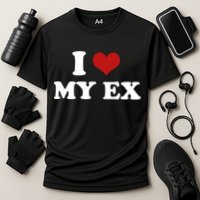 I Love Heart My EX 2000s Style Meme Tee Cooling Performance Crew T-Shirt