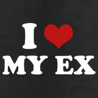 I Love Heart My EX 2000s Style Meme Tee Adult Drive Performance Visor