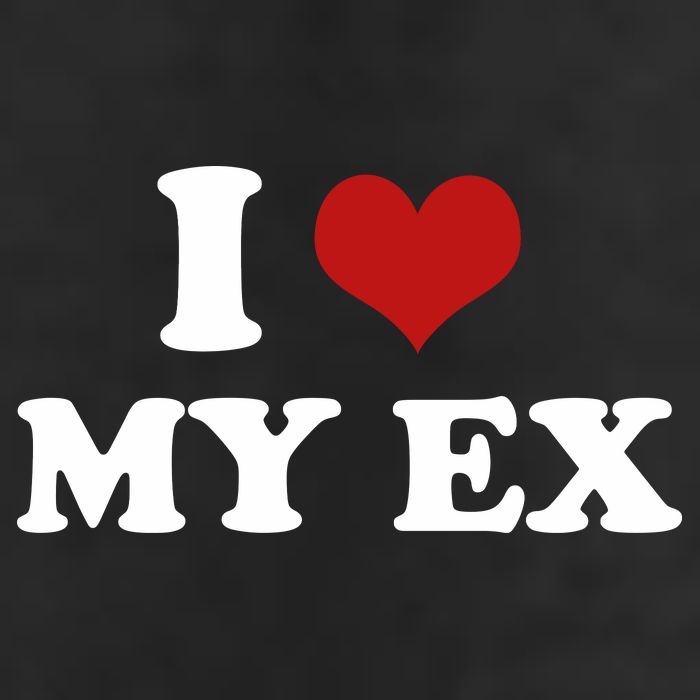 I Love Heart My EX 2000s Style Meme Tee Adult Drive Performance Visor