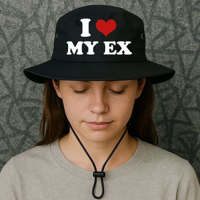 I Love Heart My EX 2000s Style Meme Tee Bucket Hat