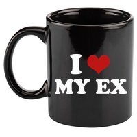 I Love Heart My EX 2000s Style Meme Tee 11oz C Handle Ceramic Mug