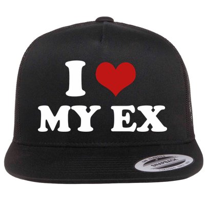 I Love Heart My EX 2000s Style Meme Tee Flatbill Hat
