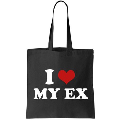 I Love Heart My EX 2000s Style Meme Tee Bag