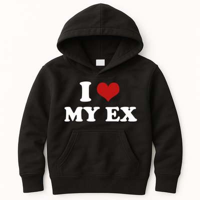 I Love Heart My EX 2000s Style Meme Tee Kids Hoodie