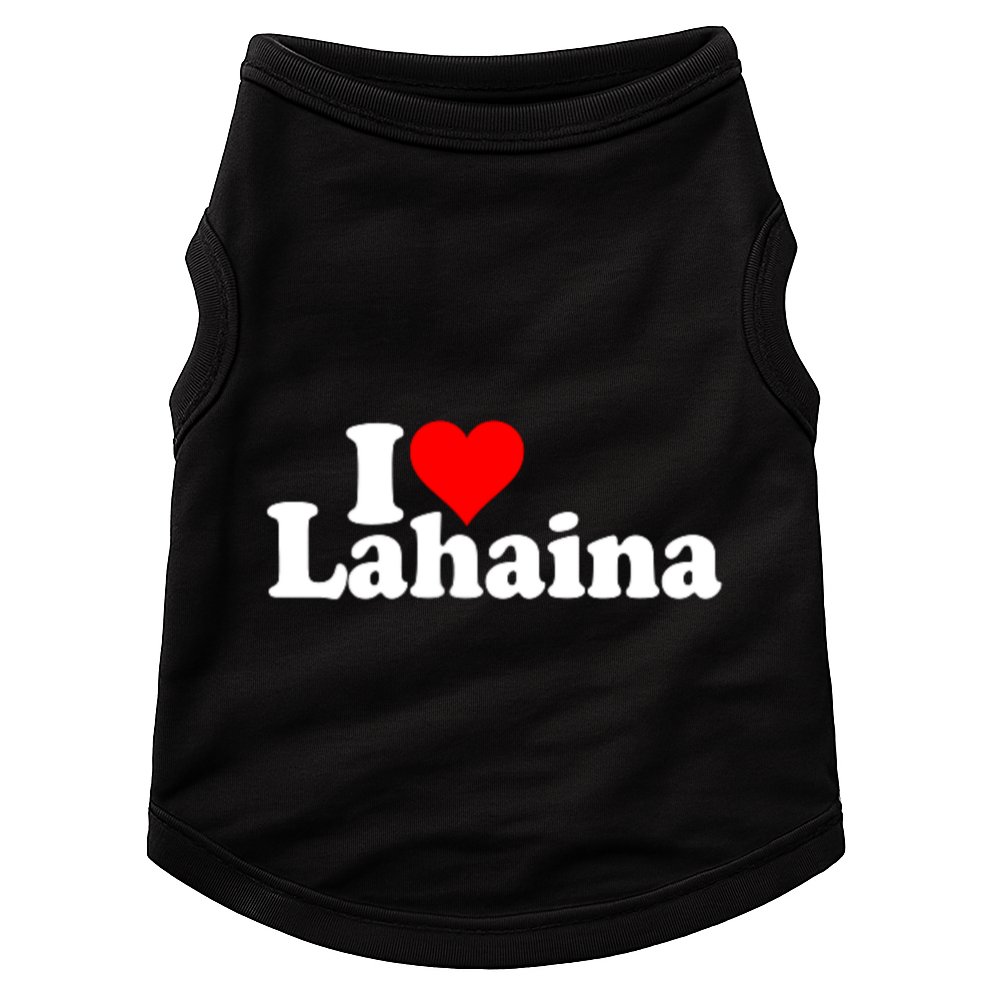 I Love Heart Lahaina Hawaii Doggie Tank