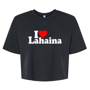 I Love Heart Lahaina Hawaii Bella+Canvas Jersey Crop Tee