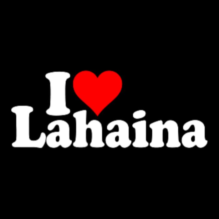 I Love Heart Lahaina Hawaii Drawstring Bag