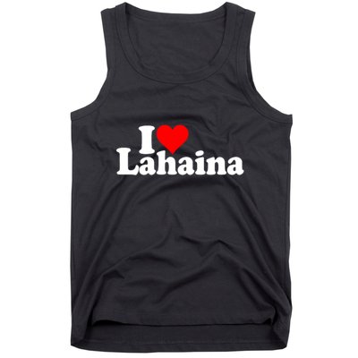 I Love Heart Lahaina Hawaii Tank Top