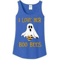 I Love Her Boo Bees Funny Couple Matching Halloween Costumer Gift Ladies Essential Tank