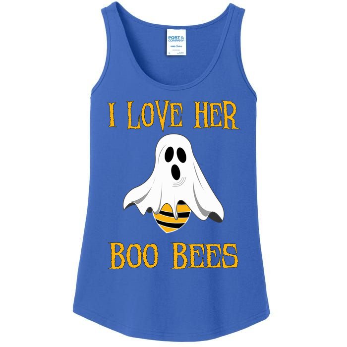 I Love Her Boo Bees Funny Couple Matching Halloween Costumer Gift Ladies Essential Tank