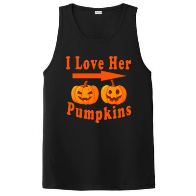 I Love Her Pumpkins Funny Quotes Halloween Costume PosiCharge Competitor Tank