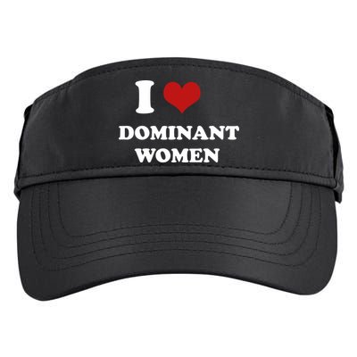 I Love Heart Dominant Women Funny Meme Adult Drive Performance Visor
