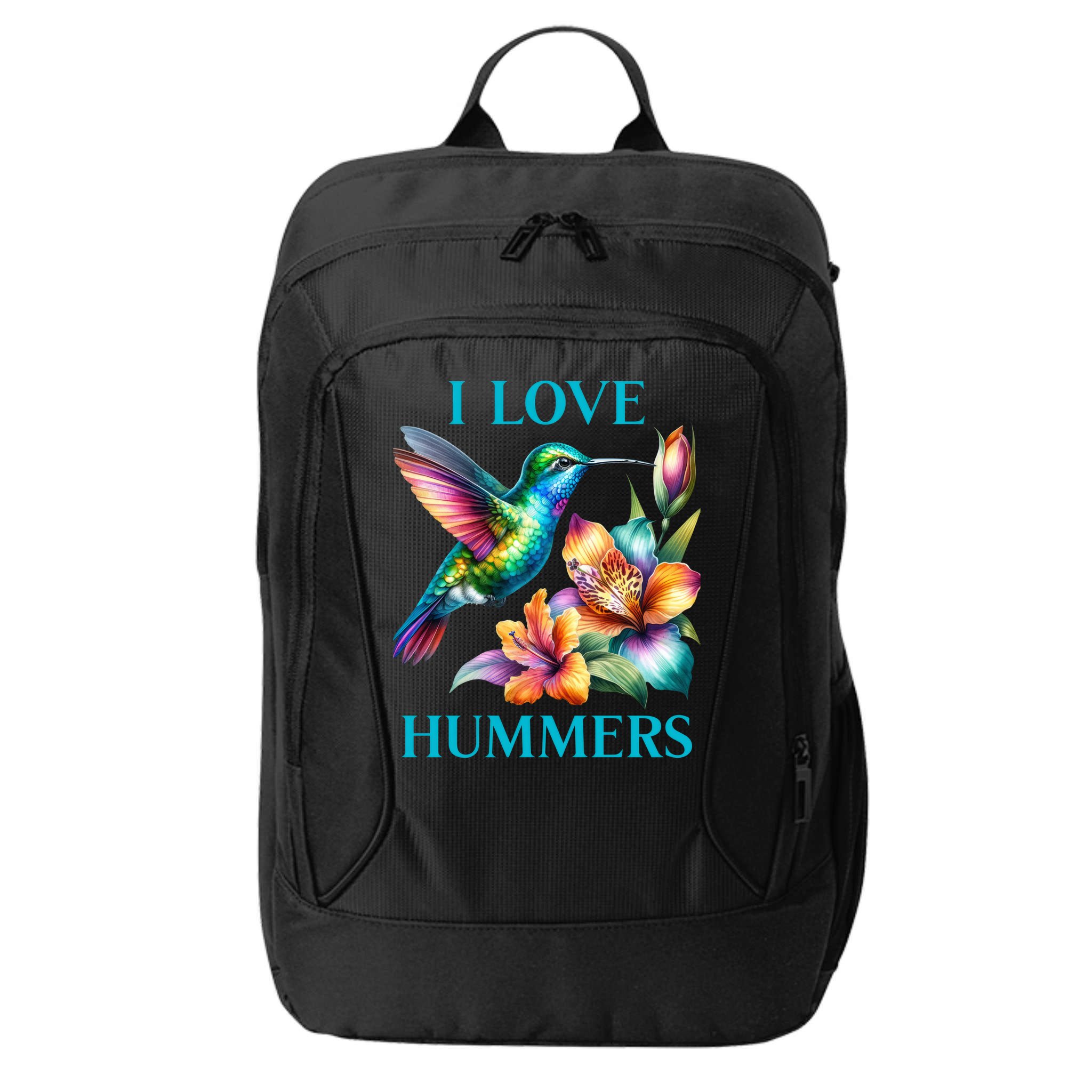 I Love Hummers Hummingbird  City Backpack