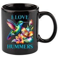 I Love Hummers Hummingbird  11oz C Handle Ceramic Mug