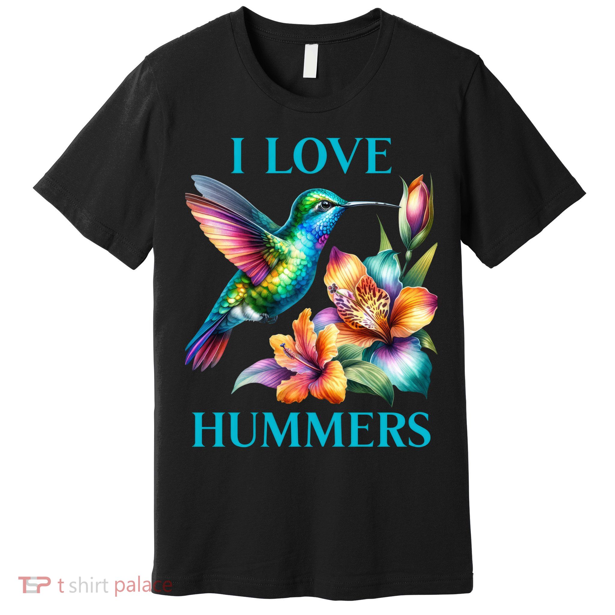 I Love Hummers Hummingbird  Premium T-Shirt