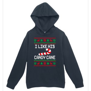 I Like His Candy Cane Funny Couples Ugly Christmas Cute Gift Urban Pullover Hoodie