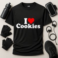 I Love Heart Cookies Cooling Performance Crew T-Shirt