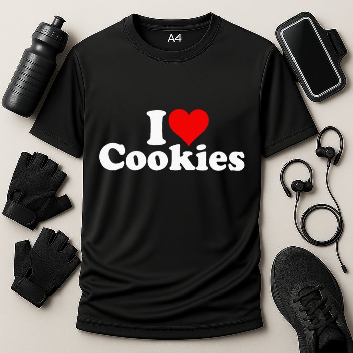 I Love Heart Cookies Cooling Performance Crew T-Shirt