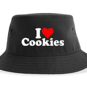 I Love Heart Cookies Sustainable Bucket Hat