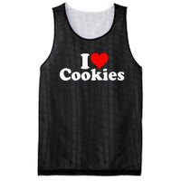 I Love Heart Cookies Mesh Reversible Basketball Jersey Tank