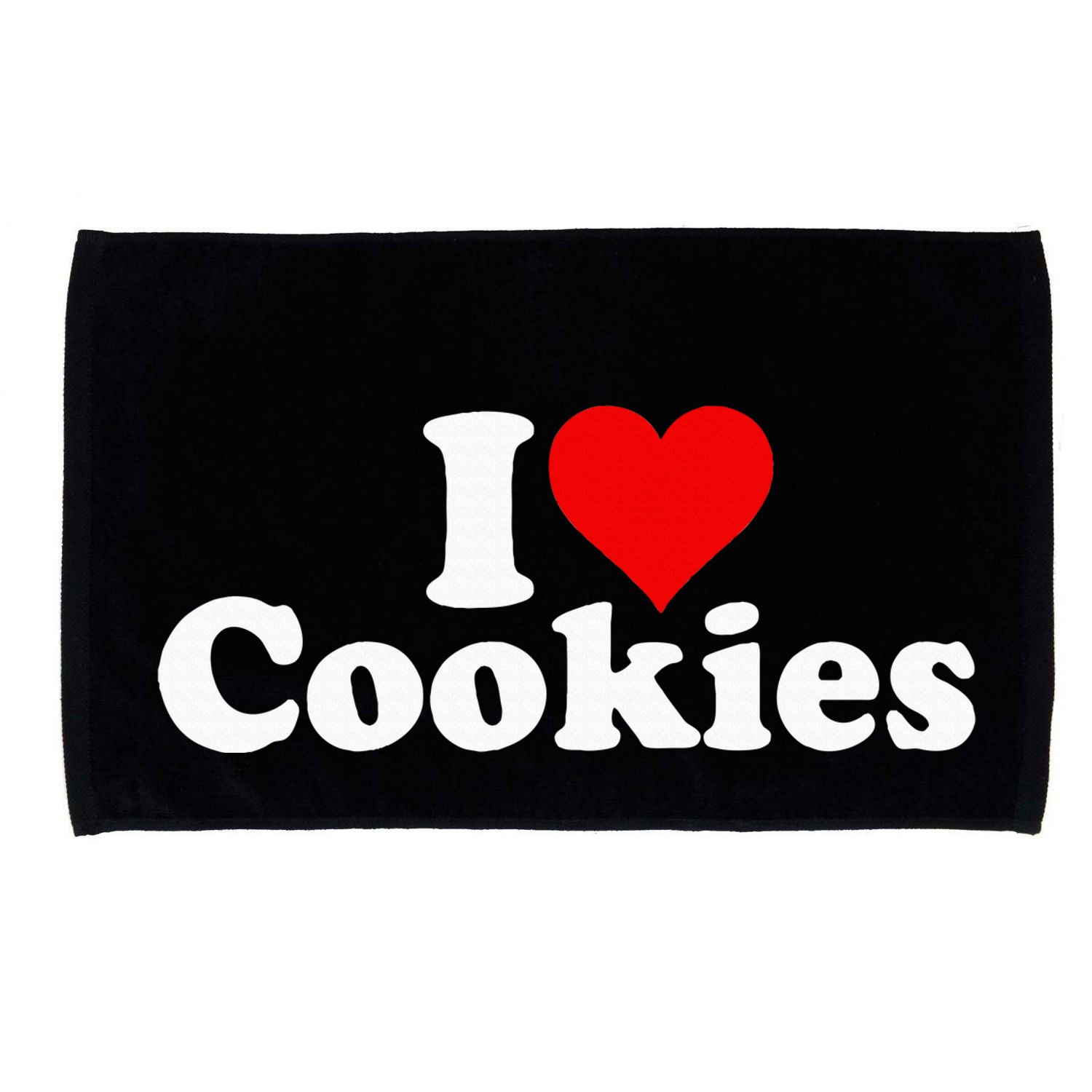 I Love Heart Cookies Microfiber Hand Towel