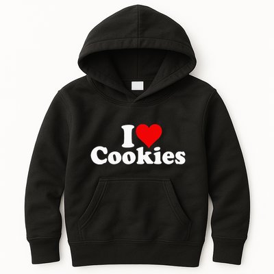 I Love Heart Cookies Kids Hoodie