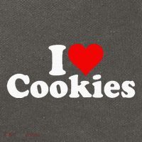 I Love Heart Cookies Cotton Canvas Backpack