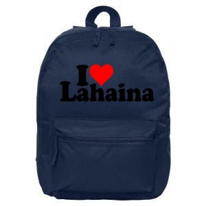 I Love Heart Lahaina Hawaii 16 in Basic Backpack