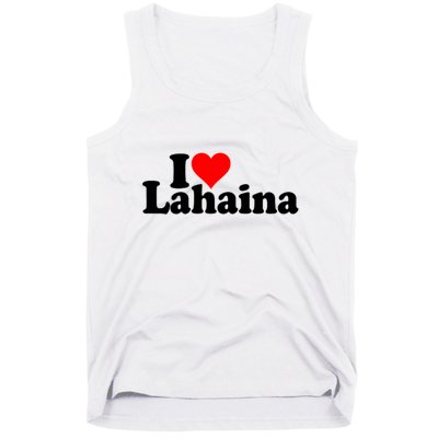 I Love Heart Lahaina Hawaii Tank Top
