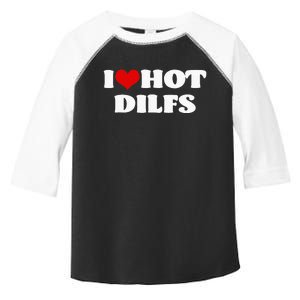 I Love Hot DILFS DILFS Red Heart Love DILFS Toddler Fine Jersey T-Shirt