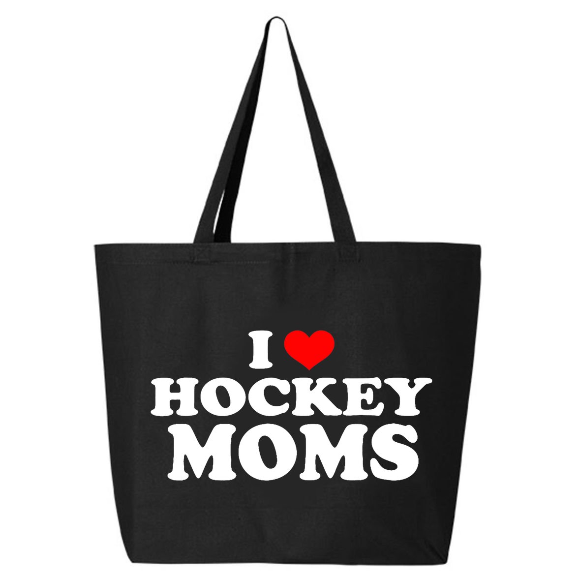 I Love Hockey Moms Funny 25L Jumbo Tote