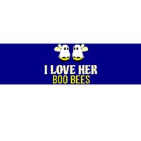 I Love Her Boo Bees Halloween Matching Couples Costume Cool Gift Bumper Sticker