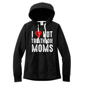 I Love Hot Triathlon Moms Gift Women's Fleece Hoodie