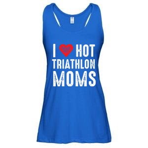 I Love Hot Triathlon Moms Gift Ladies Essential Flowy Tank