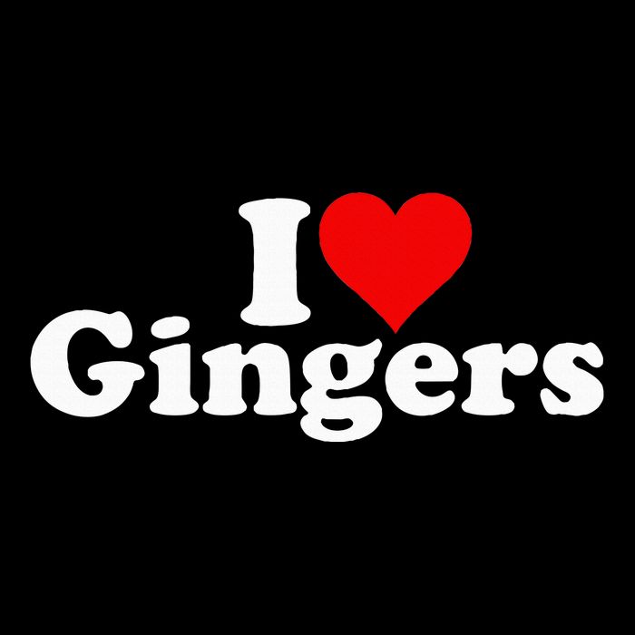 I Love Heart Gingers Redheads Red Hair Drawstring Bag