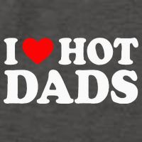 I Love Hot Dads I Heart Hot Dads Love Hot Dads Vector Backpack