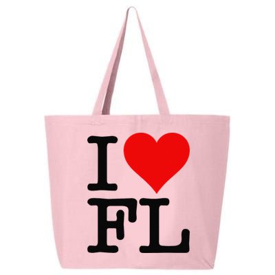 I LOVE HEART FLORIDA FL 25L Jumbo Tote