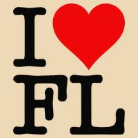 I LOVE HEART FLORIDA FL Drawstring Bag