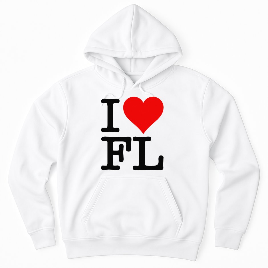 I LOVE HEART FLORIDA FL Hoodie
