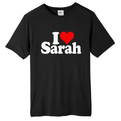 I Love Heart Sarah Tall Fusion ChromaSoft Performance T-Shirt