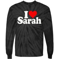 I Love Heart Sarah Tie-Dye Long Sleeve Shirt