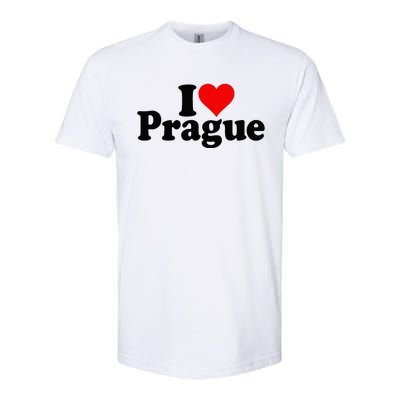 I Love Heart Prague Czech Republic Praha Softstyle® CVC T-Shirt