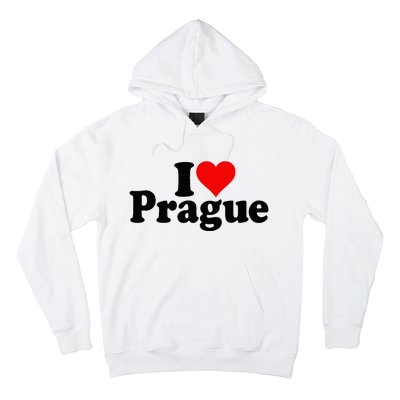 I Love Heart Prague Czech Republic Praha Hoodie