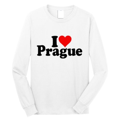 I Love Heart Prague Czech Republic Praha Long Sleeve Shirt