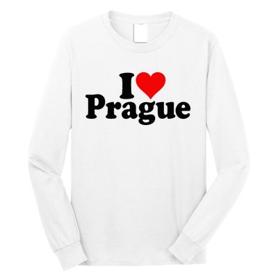 I Love Heart Prague Czech Republic Praha Long Sleeve Shirt