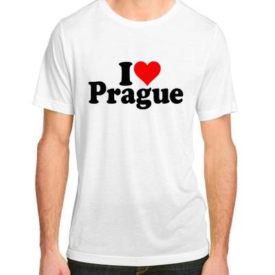 I Love Heart Prague Czech Republic Praha Adult ChromaSoft Performance T-Shirt